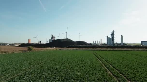 Pologne Wroclaw Octobre 2022 Les Éoliennes Produisent Énergie Dans Champ — Video