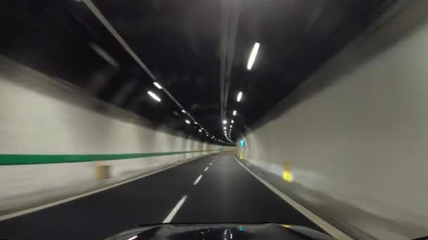 Zomer Road Trip Europa Eerste Persoon Uitzicht Een Rijdende Auto — Stockvideo