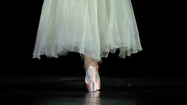 Weißrussland Minsk Juni 2023 Elegante Frau Weißen Tutu Ballett Und — Stockvideo