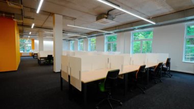 Statik arkaplan, ofis alanı ve çalışma alanları, doğal ışıklandırma, arkaplan şablonu.