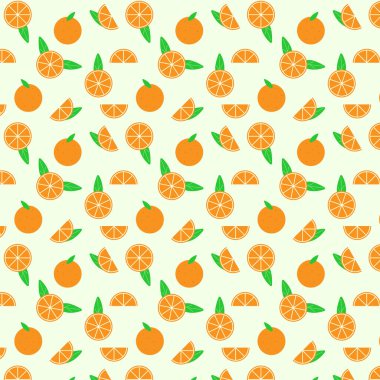 Turuncu ve dilimsiz desen