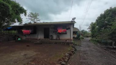 Maharashtra köyünün manzarası.