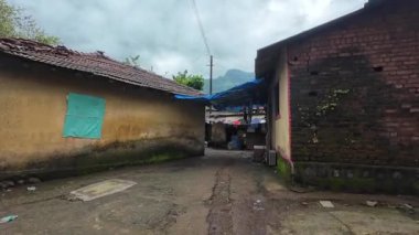 Maharashtra köyünün manzarası.