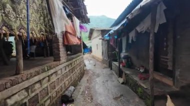 Maharashtra köyünün manzarası.