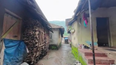 Maharashtra köyünün manzarası.