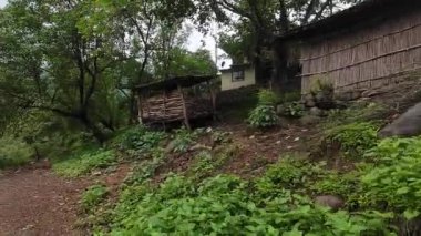 Maharashtra köyünün manzarası.