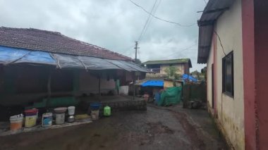 Maharashtra köyünün manzarası.