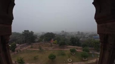 Bharatpur Müzesi, Rajasthan Hindistan 'daki Mimari Sütunlar ve Taş Sütunlar