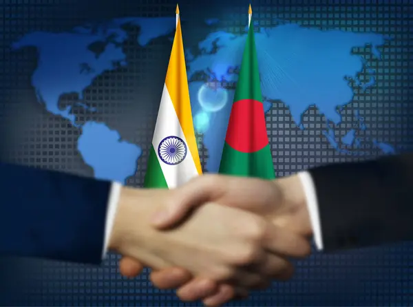 stock image India,Bangladesh bilateral relation concept background