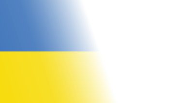 Şeffaf arkaplanda Ukrayna 'nın ulusal bayrağı