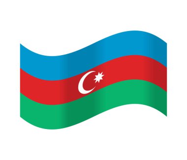 Azerbaycan 'ın izole bayrağı