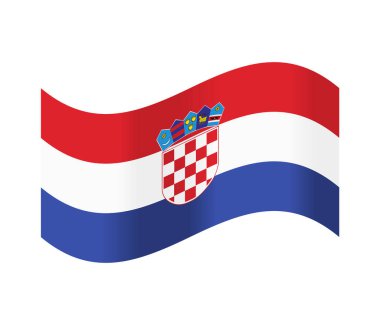 İzole Hırvatistan bayrağı