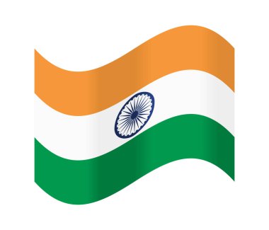 Hindistan 'ın izole edilmiş ulusal bayrağı