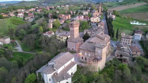 Igreja Arquitetura Romana Localizada Norte Itália Lugares Turísticos Culto — Vídeo de Stock