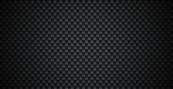 Fondo Metal Perforado Negro Textura Metálica Acero Fondo Fibra Carbono — Archivo Imágenes Vectoriales
