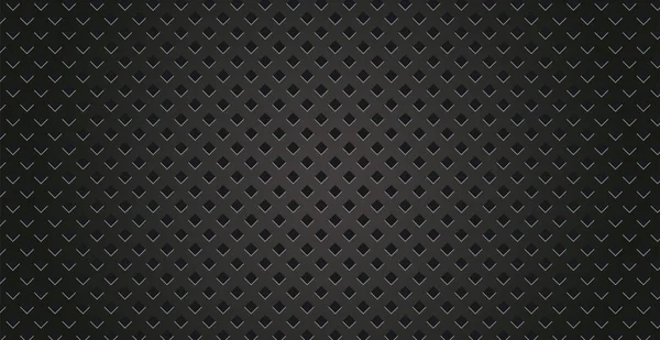 Schwarzer Perforierter Metallhintergrund Metall Textur Stahl Kohlefaser Hintergrund Lochblech Vektor — Stockvektor
