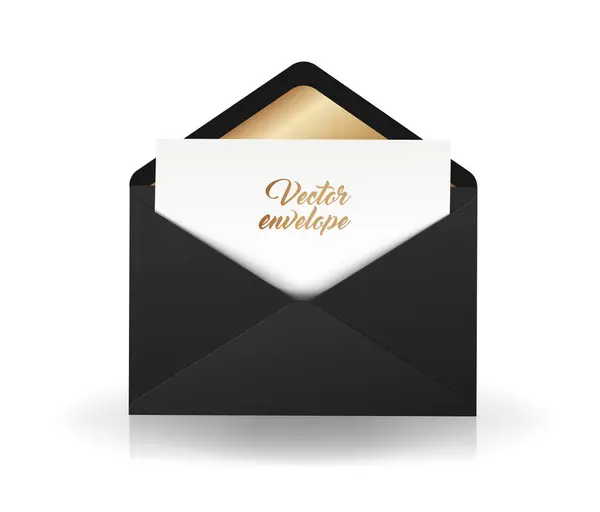 Set Realistic White Envelopes Different Positions Folded Unfolded Envelope Backpack — Stock Vector