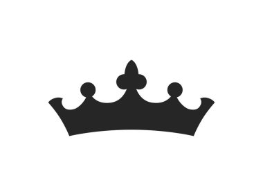Taç simgesi. Kral, kraliçe taht silueti.