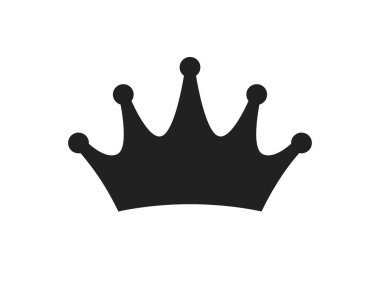 Taç simgesi. Kral, kraliçe taht silueti.