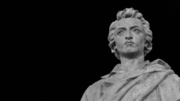 Percy Bysshe Shelley Stora Engelska Romantiska Poeterna Outoddor Brons Monument — Stockfoto