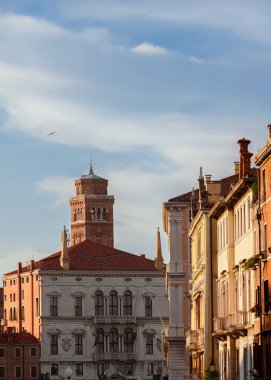 Venedik Güzel Tarih Merkezi Gün batımında