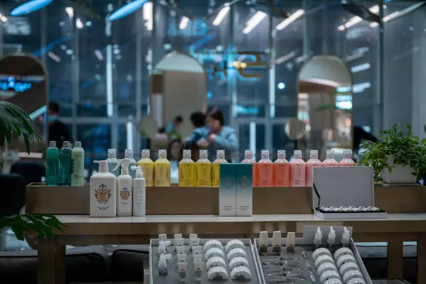 Bangkok, Tayland - 13 Mart, 2019: Tayland 'da bir güzellik salonunun içi