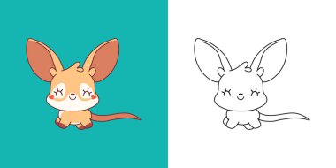 Çizgi film Bebek Kanguru Tırmanışı Renklendirme Sayfası ve İllüstrasyonu. Klip sanatı, bebek keseliyi izole etti. Giysiler, Çıkartmalar ve Çıkartmalar için Bir Kawaii Bebek Hayvanı 'nın Şirin Vektör İllüstrasyonu. 