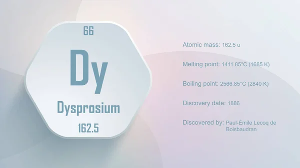 Modern Periodic Table Element Dysprosium Illustration — Fotografia de Stock