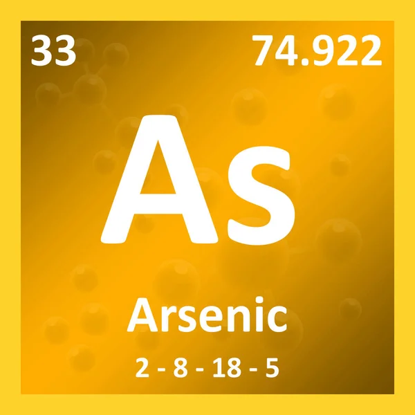 Moderna Tabela Periódica Elemento Arsenic Ilustração — Fotografia de Stock