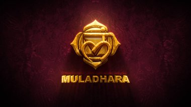 Muladhara çakra Illustration, Les Sept çakras, ruhani uygulamalar ve meditasyon