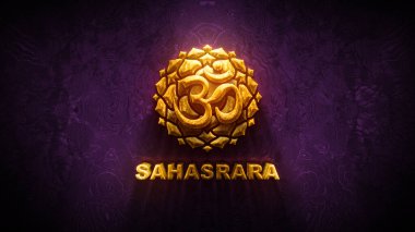 Sahasrara çakra Illustration, Les Sept çakras, ruhani uygulamalar ve meditasyon