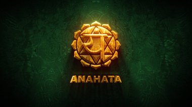 Anahata çakra Illustration, Les Sept çakras, ruhani uygulamalar ve meditasyon
