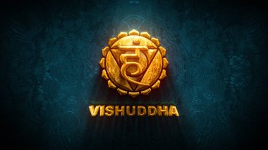 Vishuddha çakra Illustration, Les Sept çakras, ruhani uygulamalar ve meditasyon
