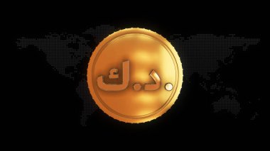 Altın Kuveyt dinarı para birimi sembolü altın Kuveyt dinar para birimi işareti