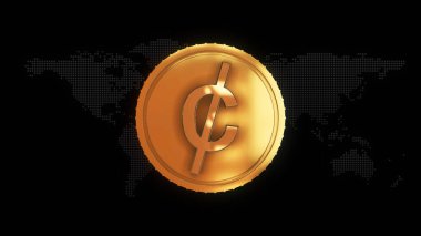 Amerikan dolar para biriminin altın sent alt bölümü ABD dolar para birimi tabelasının altın sent alt birimi.