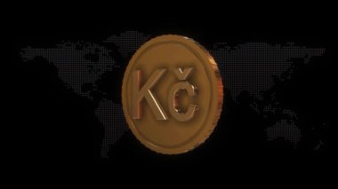 Altın Çek Koruna Para Birimi sembolü Altın Çek Koruna Para Birimi işareti