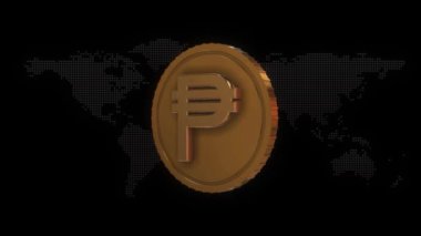Altın Filipin Peso Para Birimi sembolü Altın Filipin Peso Para Birimi işareti