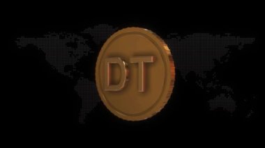 Altın Tunus dinar para birimi sembolü altın Tunus dinar para birimi işareti