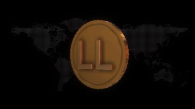Lübnan 'ın altın para birimi sembolü Lübnan pound para birimi işareti