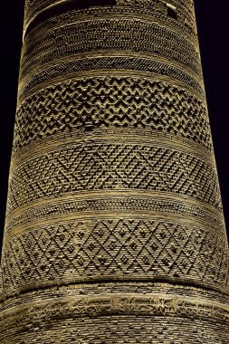 The minaret is part of the beautiful ensemble Poi-Kalon, located in the historical center of Bukhara