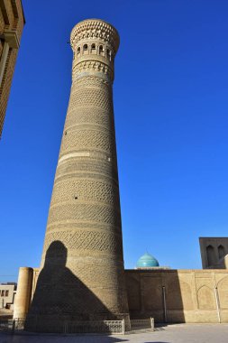 The Kalyan Minaret is a minaret of the Po-i-Kalyan mosque complex in Bukhara
