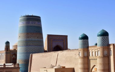 The historical complex Ichan-Kala is the old town area in Khiva