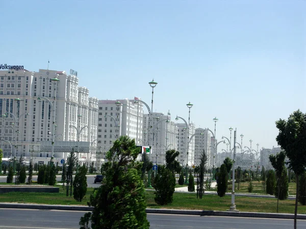 Ashgabat Lub Asgabat Jest Stolicą Największym Miastem Turkmenistanu — Zdjęcie stockowe