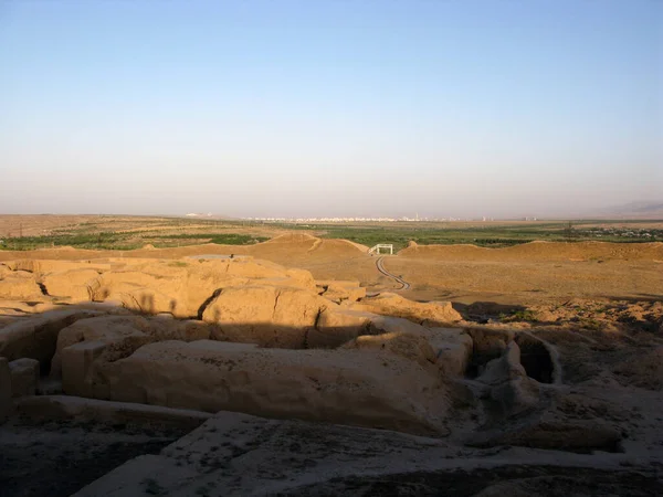 stock image The Parthian Fortresses of Nisa o ancient ruins, known as Old and New Nisa