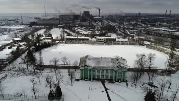Het Mariupol Panorama Van Stad Azovsteel Februari 2022 Voor Oorlog — Stockvideo