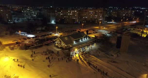 Mariupol Nový Rok2022 Prosince2021 Dva Měsíce Před Válkou Krásná Výzdoba — Stock video