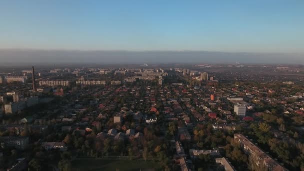 Mariupol Antes Guerra Cidade Pacífica Durante Dia Imagens Drone Alta — Vídeo de Stock