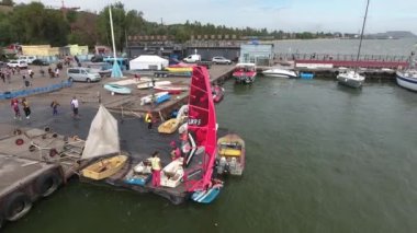 2021 'deki huzurlu şehir. Yüksek kalite 4K görüntü.