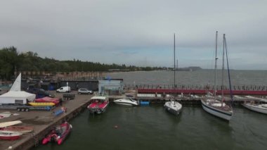 2021 'deki huzurlu şehir. Yüksek kalite 4K görüntü.