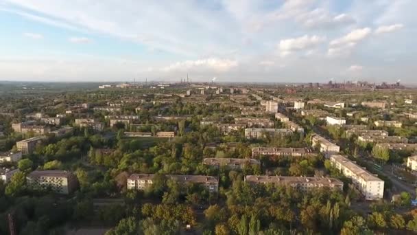 Mariupol Den Mariupol Panoraması Mariupol Demir Çelik Fabrikası 2018 Ufukta — Stok video